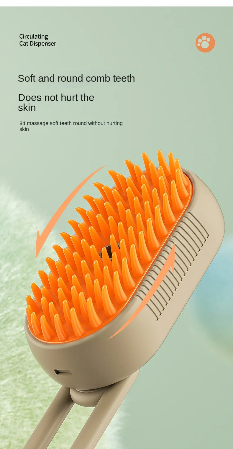 Cat Steam Brush Steamy Dog Brush 3 in 1 Electric Spray Cat Hair Brushes for Massage Pet Grooming Comb Hair Removal Combs