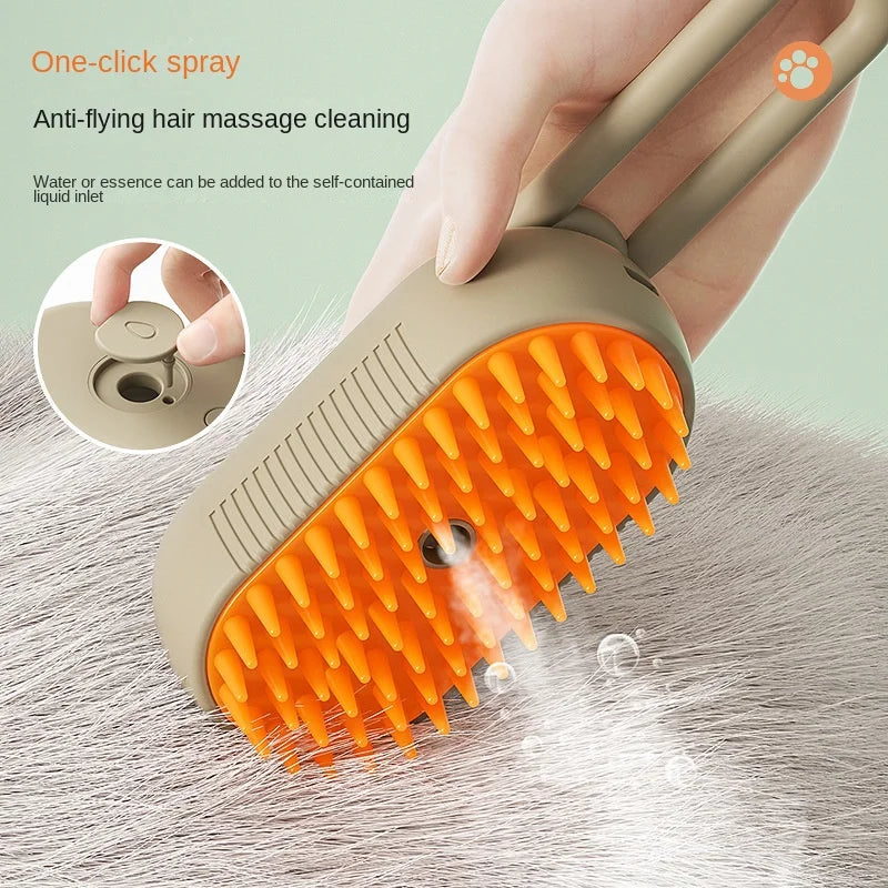 Cat Steam Brush Steamy Dog Brush 3 in 1 Electric Spray Cat Hair Brushes for Massage Pet Grooming Comb Hair Removal Combs